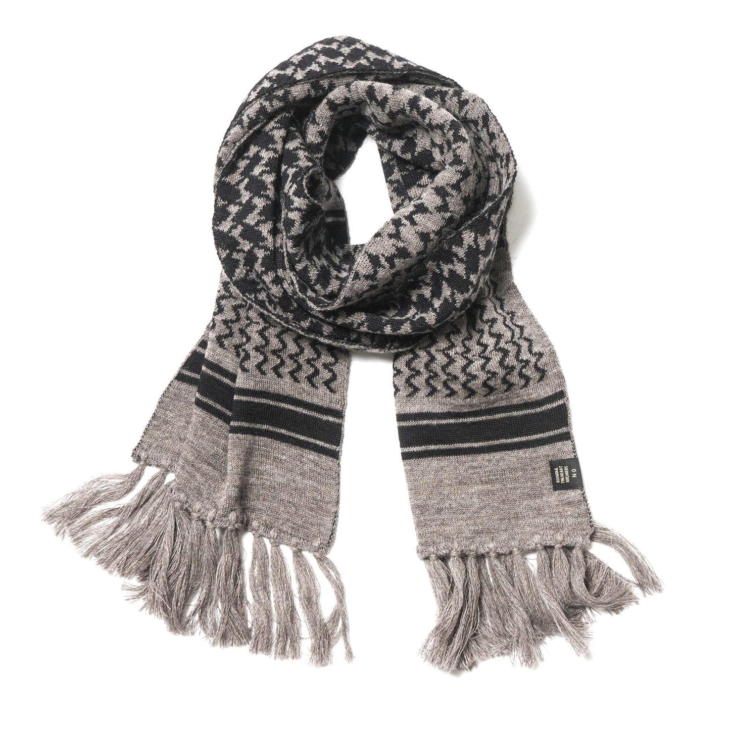 Bedwin Landis Wool Muffler GRAY