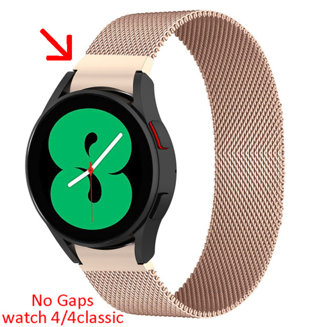 20mm 22mm magnetic strap For Samsung Active 2 40/44mm Gear S3 bracelet Huawei GT/GT2/2e Galaxy watch 4/4 Classic 3 45/42mm band
