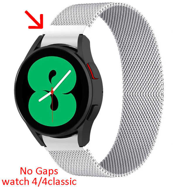 20mm 22mm magnetic strap For Samsung Active 2 40/44mm Gear S3 bracelet Huawei GT/GT2/2e Galaxy watch 4/4 Classic 3 45/42mm band
